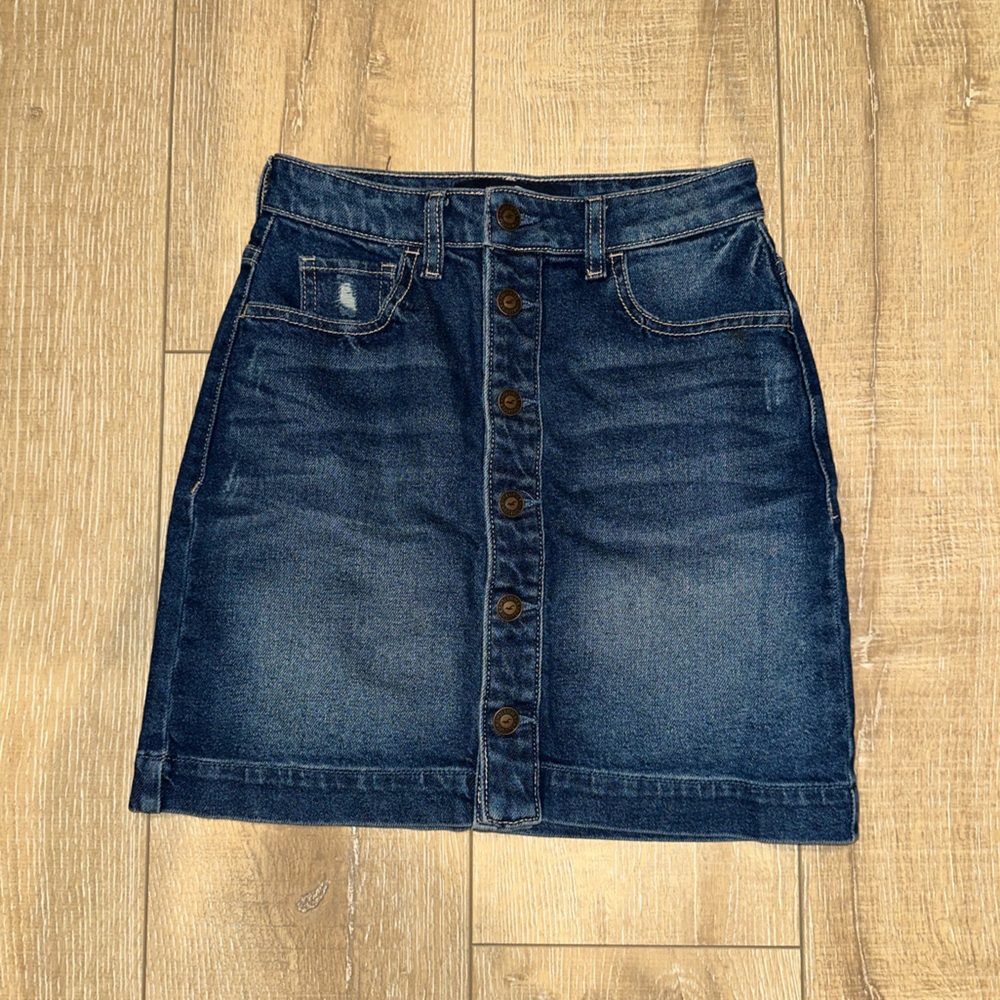 Hollister High Rise Jean Skirt